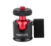 Cufaee Testa panoramica universale per treppiede, Mini testa a sfera, Testa a sfera per fotocamera per luce di riempimento fotocamera DSLR