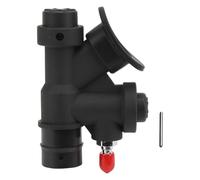 Cufaee Universal 45 Degree K Shaped BCD Power Inflator, Nylon Copper Oral Inflator with Relief Valve for 1 Inch Hose