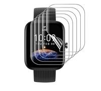 CUFEREDU 6 pcs Pellicola idrogel per Amazfit Bip 3 / Pro/Motorola Moto Watch 70 Smartwatch Soft TPU Pellicola in gel Protezione dello schermo Autoguarigione, Installazione facile, Sensibile al tocco
