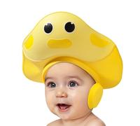 Cuff- - Cuffia da shampoo in silicone impermeabile, protezione per il lavaggio dei capelli a tesa larga, fascia elastica comoda e aderente, corona per accessori lucidata | per bambini da 1 a 12