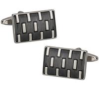 Cuff-Daddy Cuff-Daddy - Gemelli quadrati smaltati, in confezione regalo,