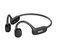 Imperial bluTC Active 1 - Cuffie sonore osseo (Bone Conduction, Bluetooth 5.3, 11 ore di riproduzione resistente al sudore), colore: Nero