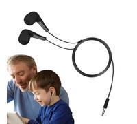 Cuffia a corda - Auricolari Wired | Nelle cuffie per le orecchie | Isolamento del rumore Corde | Auricolari per bambini per la scuola 3,5 mm Jack | Cuffie per computer, plug -in, auricolare per bambi