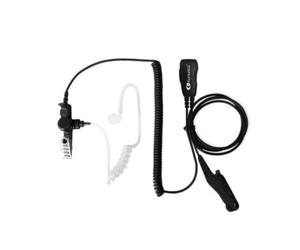 Cuffia a tubo acustico compatibile con la serie Motorola R7 e MXP-600 Micro auricolare con PTT ribaltabile e auricolare traslucido con tubo acustico e