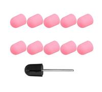 Cuffia Abrasiva in Plastica 120# 10 Pezzi per Manicure | Set Manicure Elettrico, Testa Levigante Resistente al Calore, Taglio Cuticole, Uso Semplice
