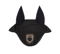 Cuffia antimosche in cotone con orecchie elasticizzate e logo glitter Equestro