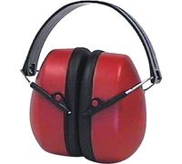 Ama Cuffia Antirumore Professionale - Protezione Uditiva Conforme EN 352 per Giardinaggio, Agricoltura e Officina, Colore Nero/Rosso, SNR 29 dB