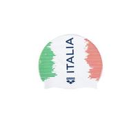 CUFFIA ARENA ITALIA FIN PISCINA SILICONE SWIM CAP CUFFIE NUOTO BIANCA ITALY