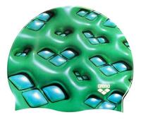 CUFFIA ARENA SILICONE SWIM CAP MONO COLORE CUFFIE NUOTO POP ART HD CAP VERDE