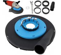 Cuffia Aspirazione Smerigliatrice con Aspirazione e Raccolta Della Polvere, 230mm Levigatrice per Cemento Copripolvere - Adatta All'uso su Calcestruzzo, Marmo, Piastrelle - Set Accessori Inclusi