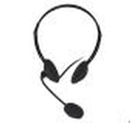 CUFFIA AUDIO CON MICROFONO LINK CON 1 CONNETTORE JACK 3,5 MM Lunghezza cavo 1,30 mt COLORE NERO