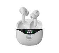 CUFFIA AURICOLARE TREVI HMP 12E40 ENC BLUETOOTH - CUSTODIA DI RICARICA - MICROFONO INCORPORATO - BIANCO