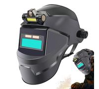 Cuffia automatica per saldatura - Casco solare True Color con ampia finestra di visione, design leggero | Face Shield per la produzione di veicoli, lavori metallici, industria alimentare, negozi di