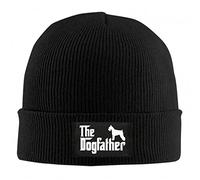 Cuffia Beanie, Miniature Schnauzer Dog Father Black Berretto da Notte Antivento Clape Berretto Slouch Cappello A Maglia per Bici Sci Uomo