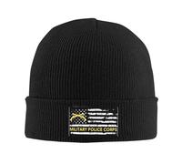 Cuffia Beanie Us Army Military Police Corps USA American Flag Vintage Unisex Cappello Lavorato Anti Sudore Berretto Beanie per Adulto Moto Sci