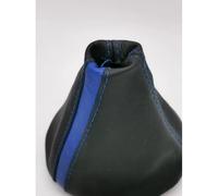 cuffia cambio compatibile Fiat 500 (2006-2020) vera pelle nera e blu