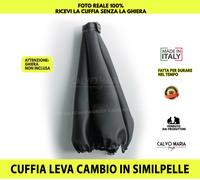 Cuffia Cambio Fiat 600 Seicento Leva Marce Similpelle kit set nero per auto in