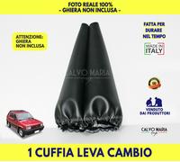 Cuffia Cambio Fiat Panda Young in Similpelle kit set nero per auto marce leva di