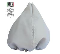 Cuffia Cambio in Vera Pelle Beige Fiat 500 Abarth Originale Simoni Racing