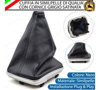 CUFFIA CAMBIO MARCE FIAT GRANDE PUNTO EVO CON GHIERA CORNICE CROMATA SPECIFICA