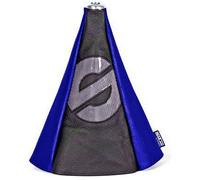 Cuffia cambio universale per leva cambio simil pelle Sparco nera e blu 25 cm