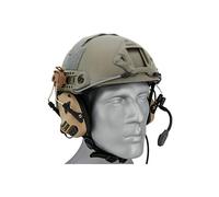 Cuffia casco auricolare M32H con protezione antirumore NRR 22, regolabile - Tan [M32H-TN]