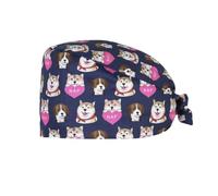 Cuffia Chirurgica,Cappello Sanitario per Uomo e Donna,Cappello Infermiera Dentista,Cuffietta Chirurgica,Cuffia Chirurgica Donna Uomo,Bandana Chirurgica Stampata Per Medici, Infermieri