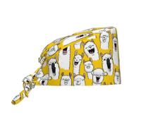 Cuffia Chirurgica Laughing Llama Cuffia Sanitaria Riutilizzabile Cuffie Sala Operatoria Comodo Cappello Medico per Farmacisti Sala Operatoria Veterinari