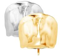 Cuffia coda di cavallo 2 pezzi oro placcato o polsini per capelli argento in lega decorativi polsini per capelli per donne e ragazze porta coda di cavallo per tutti i tipi di capelli, polsini per cap