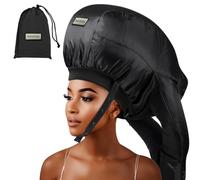 Cuffia con cappuccio extra large per capelli pesanti e lunghi, cuffia termica portatile per ricci naturali, accelera il tempo di asciugatura, condizionamento profondo a casa, diffusore per