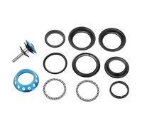 CUFFIA CON CUSCINETTO IN METALLO COLORATO, DUREVOLE E LISCIA PER BICICLETTE DA MONTAGNA E CON MOSCHE MORTE (Blue)