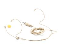 Cuffia con microfono a condensatore con doppio gancio auricolare beige regolabile