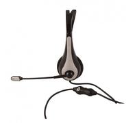 Atlantis Cuffia E Microfono Con Regolatore Di Volume E Inserto Grigio P003-Va510