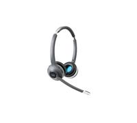 Cuffia con microfono Cisco 562 Auricolare Wireless A Padiglione Ufficio USB tipo Nero, Grigio (562 WIRELESS DUAL HEADSET - STANDARD BASE STATION EU) [CP-HS-WL-562-S-EU=]