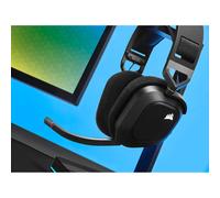 Cuffia con microfono Corsair HS80 RGB Auricolare Wireless A Padiglione Giocare Nero (CORSAIR WIRELESS BLACK HEADSET) [CA-901123 NEW