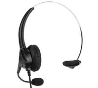 Cuffia con Microfono, Cuffia Telefonica Mono 330° Regolabile in Modo Flessibile, Cuffia per Call Center con Porte RJ9 per Formazione, Conferenza Online