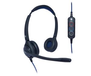 Cuffia con microfono JPL JPL-502S-USB Auricolare Cablato A Padiglione Ufficio USB tipo Nero, Blu (JPL 502S BINAURAL HEADSET) [5 NEW