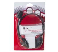 LINK - Cuffia Con Microfono Orientabile, Connettore 1 X 3,5 Mm E Controllo Volume - SPEDIZIONE GRATUITA