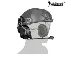 Cuffia Con Microfono Per Elmetto 5th Generazione Black Senza Riduzione & Rilevam