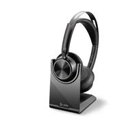 Cuffia con microfono POLY Voyager Focus 2 UC Auricolare Con cavo e senza A Padiglione Ufficio USB tipo-C Bluetooth Nero (Voyager Headset - Head-band Type-C UC, Headset, Head-band, Office/Call center,