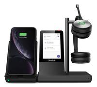 Cuffia con microfono Yealink WH66 Dual Teams Sistema di audioconferenza personale Wireless A Padiglione Ufficio USB tipo Bluetooth Base ricarica Nero [1308003] - Nouvo