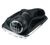 Cuffia Con Pomello Del Cambio per VW Golf 4 IV Bora 6 Marce Cromo Telaio 12mm