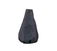 Cuffia copri-cambio universale sportiva eco-pelle nera cuciture rosse 250mm
