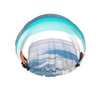 Cuffia da a a doppio strato per donna Maldives Holidays, riutilizzabile, di grandi dimensioni, adatta a tutte le lunghezze di capelli, adatta per ragazze, spa e uso domestico nei saloni di bellezza.