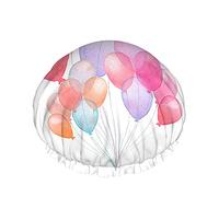 Cuffia da a a palloncino Mongolfiere colorate Cielo per la festa nuziale Cuffia da bagno grande per donna Uomo Ragazza Capelli lunghi Cappelli riutilizzabili impermeabili