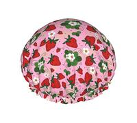 Cuffia da a alla fragola per donna, cuffia da a riutilizzabile impermeabile Cuffia da bagno Turbante Cuffia da a per ragazze
