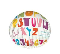 Cuffia da a Alphabet,Cuffie da bagno impermeabili a doppio strato dal design infantile Abc per bambini divertenti Perfette per tutte le lunghezze e gli spessori dei capelli