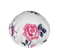 Cuffia da a, bellissime rose che amano scrivere su doppia cuffia da bagno impermeabile, cuffia da a elastica riutilizzabile, cuffia da bagno cuffia da notte