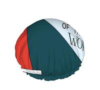 Cuffia da a con citazione ispiratrice You Are The Light Of The World Red Lighthouse Cuffie da bagno grandi per donna Uomo Ragazza Capelli lunghi Cappelli riutilizzabili impermeabili