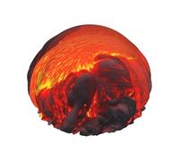 Cuffia da a con cuffia da bagno elastica riutilizzabile per donna Cuffia per capelli impermeabile morbida a doppio strato Cuffia da a lava rossa per capelli lunghi corti e ricci